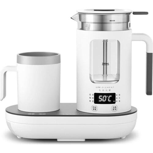 Travel Cold Hot Dual Health Kettle 0.6L Mini Multifunctional Glass Flower Tea Boiler Electric Water Kettle Health Preserving Pot