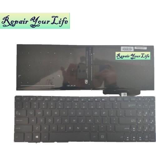 US English Laptop Backlit Keyboard for ASUS VivoBook Pro 15 X580 X580V X580VD 0KN1-291TA12 0KNB0-5600TA00 black backlight keys