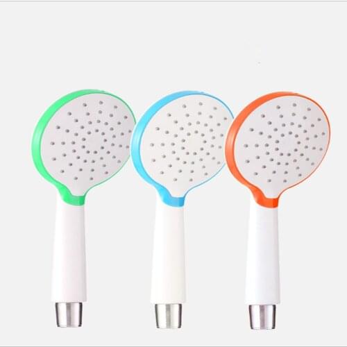 Bathroom shower shower head shower head water heater hand shower white plastic nozzle single function ABS shower head