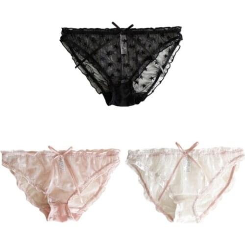 New Floral Lace Briefs Sexy Female Underpants Full Lace Solid Color Women Intimate Lingerie Fashion Lace Panties