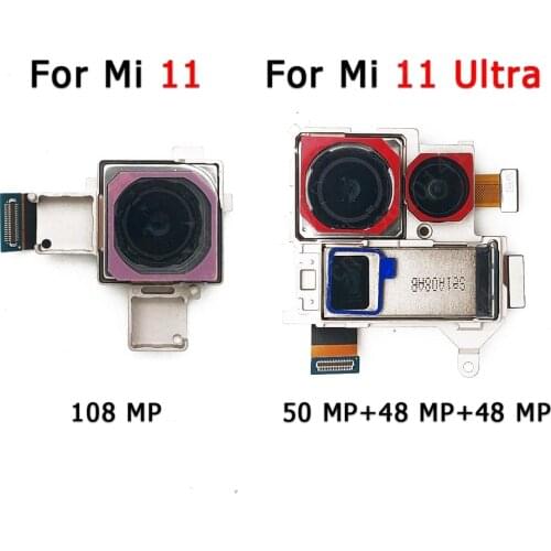 Original Rear View Back Camera For Xiaomi Mi 11 Mi11 Ultra Backside Main Camera Module Replacement Spare Parts