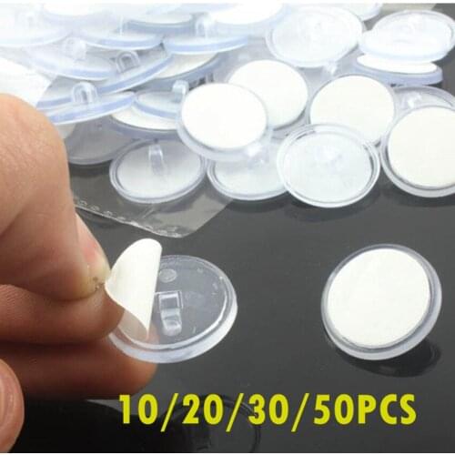 Ceiling Strong Traceless Small Disc Hook Transparent 2cm Suction Hook Home Storage Decorative Poster Hanging Self Adhesive Hook