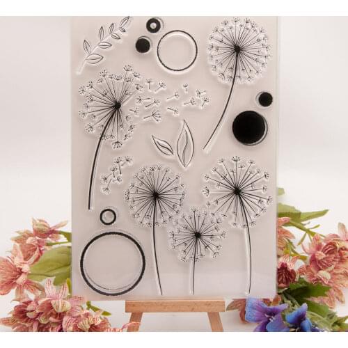 Dandelion Stamps Scrapbook Paper Transparent Clear Handmade Decoration Gifts Rubber Stamp for Card DIY Scrapbooking
