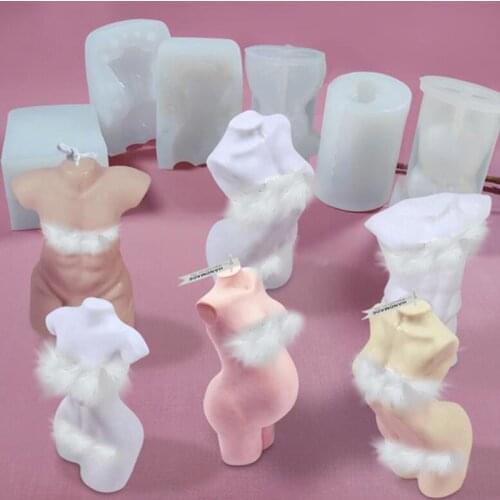 Silicone 3D Art Body Perfume Candle Mold DIY Making Torso Soap Wax Resin Mould