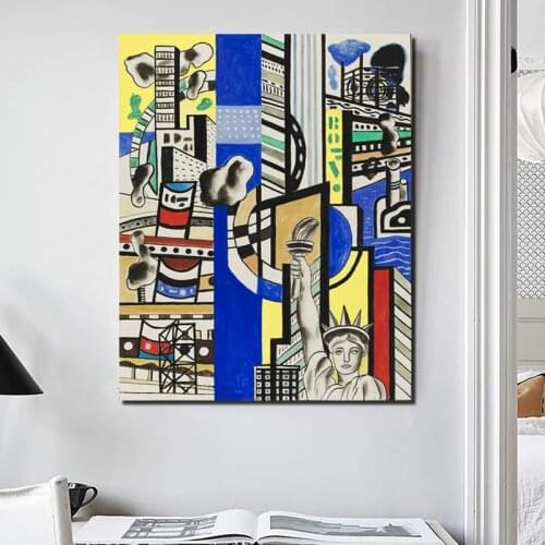 Fernand Legor Artwork Canvas Painting Print Living Room Home Decoration Modern Wall Art Oil Painting Posters Pictures Framework