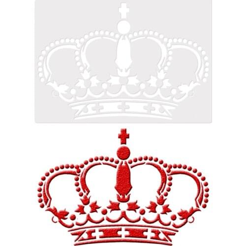 18*26 Crown Layering Stencils for Diy scrapbook/photo album Decorative Embossing coloring,painting stencil,home decor