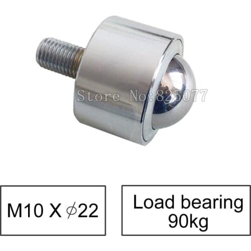 2PCS Precision type universal ball/caster/wheel, load bear 80kg, with bearing/M10 screw ,flexible durable ball JF1268