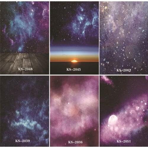 Vinyl Custom Photography Backdrops Prop Starry sky Photography Background #0171