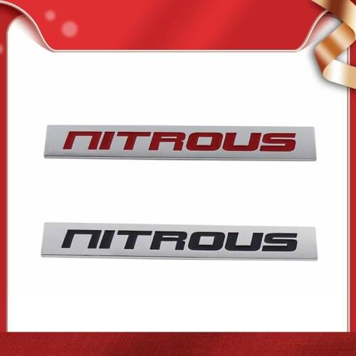 Premium NOS NITROUS Oxide Systems for Universal car Engine Hood Fender trunk Tail Rear Bonnet Nameplate Emblem Badge Sticker