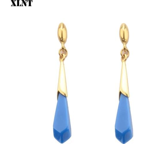 XLNT Tassel Acrylic Earrings For Women Bohemian Earrings Big Geometric Drop Earring 2019 Brincos Female DIY Fashion Jewelry