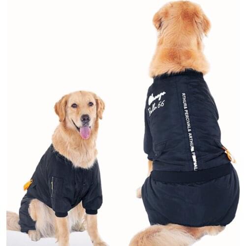 Winter Large Dog Coat Pet Jumpsuit Clothes labs Big Dog Clothing Waterproof Skicoat Pet Jacket Coat 3XL-7XL