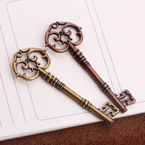 1PCS Antique Bronze/Gold/Silver Color Key Charm Pendants for DIY Making Vintage Jewelry Decoration Handmade