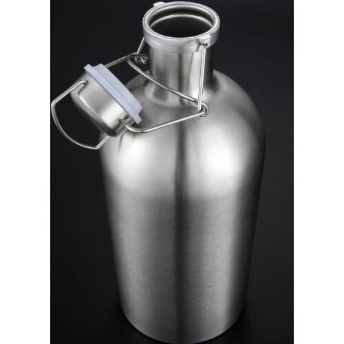 2.5L Larger Capacity Vacuum Airtight Beer Can Wine Keg Whisky Liquor Bottle Flagon Stainless Steel Bar Alcohol Barrel Hip Flasks
