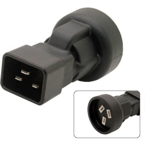 IEC 320 C20 to SAA Australia 3 pin female Power adapter for PDU UPS AC PLUG CONVERTER