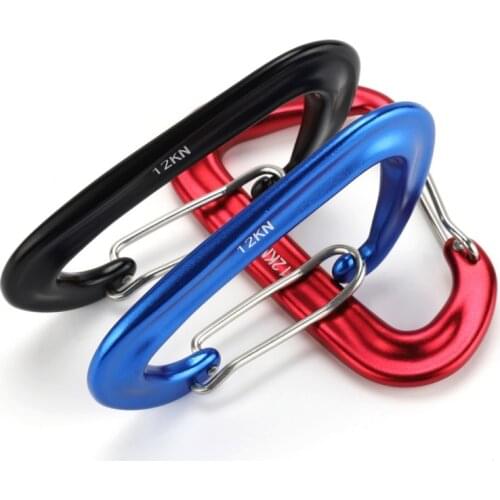 Aluminum Hammock Safety Balance Carabiner Clasp D-ring Buckle Hook Camping Outdoor Ultra Sturdy Locking Carabiner Clips EDC Tool