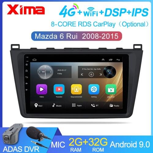 2G + 32G 2 din Android 9.0 Car Radio for Mazda 6 Rui wing 2008 2009 2010 2011 2012-2014 AutoRadio Audio Multimedia Video Playe