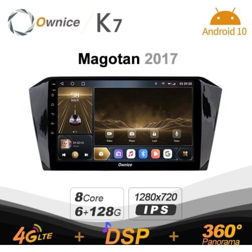 Ownice K7 Android 10.0 Car Multimedia Radio for VW Magotan 2017 GPS Video player 6G+128G Quick Charge Coaxial HDMI 4G LTE