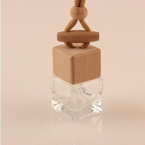 N84F Car Aromatherapy Diffuser Hanging Glass Perfume Bottle Essential Oils Diffuser Bottles Automotive Interior Ornaments