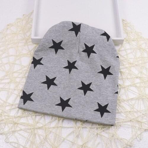 Cotton Baby Hat Kids Hat Baby Caps Small Stars Boys Girls Five-pointed Star Korean Hat Knit Hat Tire Cap Unisex Children Hat