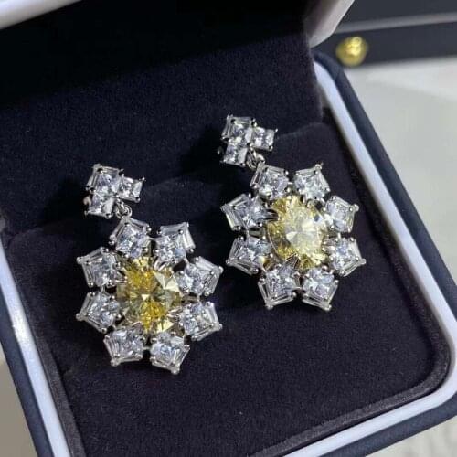 Designer Fashion 925 Sterling Silver Jewelry 3A Cubic Zirconia Party Earring
