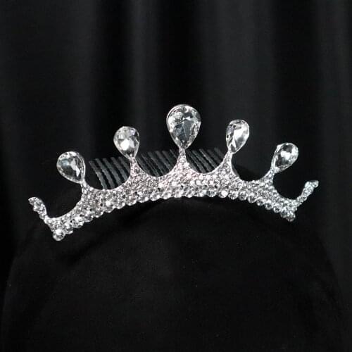 Rhinestone Crown Hair Comb with Elegant Design Lightweight Durable Long Lasting Comfortable to Wear for Wedding Party LXH