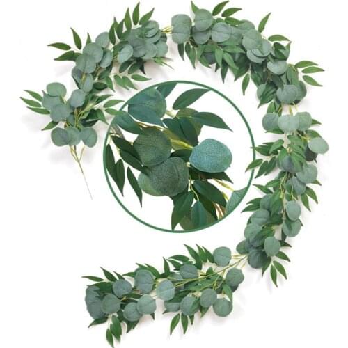 Artificial Plant 2M Handmade Creative Greenery Simulated Eucalyptus Fashion Artificial InsRattan Wedding Decoration