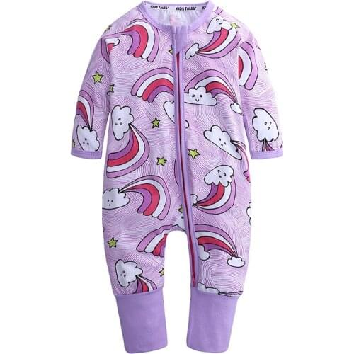 New born baby clothes long sleeve rainbow print newborn Boy Girl romper spring autumn rompers clothing toddler costume outfits