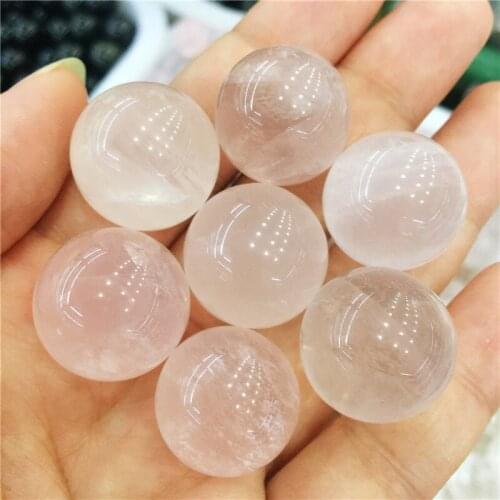 Beautiful Powder crystal Ball handmade Crystal Sphere Gemstone Massager ball for decoration stone healing 20mm