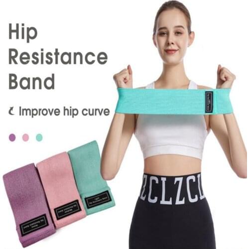 Workout Fitness Hip Loop Resistance Bands Anti-slip Squats Expander Strength Rubber Bands Yoga Gym Training Braided Elastic Band