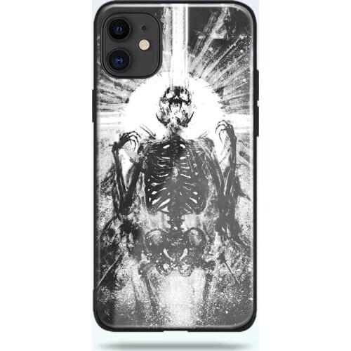 Dark Macabre art For iPhone SE 6s 7 8 Plus X XR XS 11 Pro Max soft silicone tempered glass Phone Case cover shell