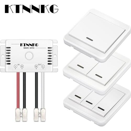 433Mhz 90-250V wall touch sensor switch, general standard lighting switch, crystal glass switching power supply, 1 way switch