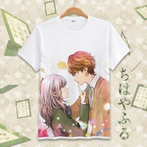New Chihayafuru cosplay T-Shirt Anime Wakamiya Shinobu T shirt Fashion Women Men Tees Top
