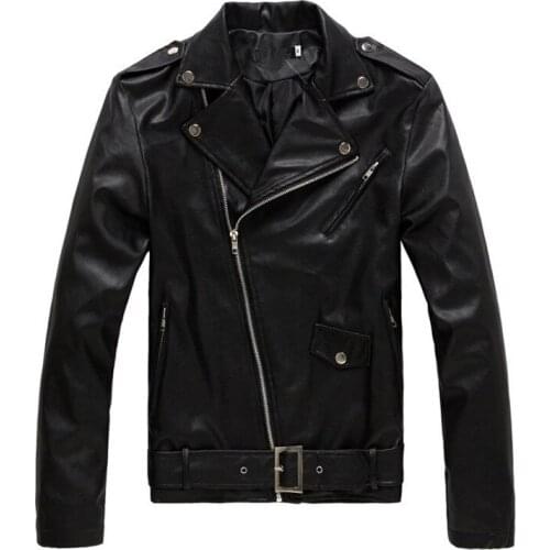 C1025 2020 spring and autumn new England style mens fashion slim PU leather jacket coat cheap wholesale free shipping