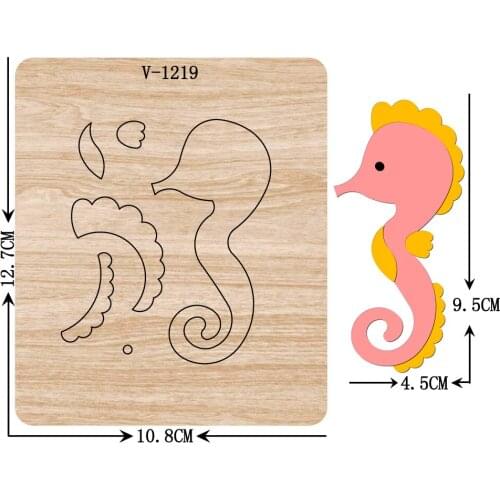 New Seahorse wooden dies cutting dies for scrapbooking /Multiple sizes /V-1219