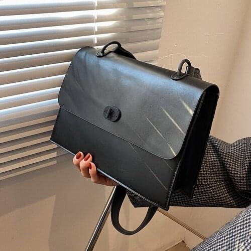 Simple Designer PU Leather Crossbody Bags For Women 2021 Branded Fashion Wide Shoulder Belt Lady Luxury Small Handbags