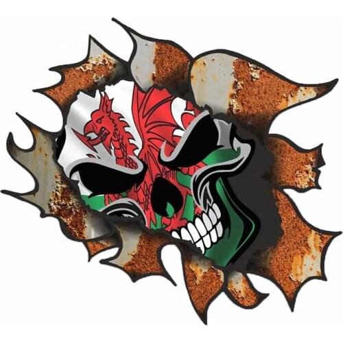 Realistic 3D Visual Personalized Fashion Stickers Used for Car Motorcycle Wall Furniture Waterproof Vinyl KK PVC 13cm X 11.8cm