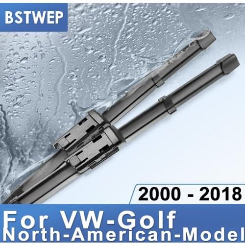 BSTWEP Wiper Blades for Volkswagen VW Golf Fit Hook Arms / Push Button Arms ( for North American Version Golf Only )