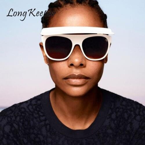 LongKeeper Flip Up Sunglasses Steampunk Women Men Vintage Oversized Sun Glasses Luxury Brand Design Mens Glasses Lunette De Sol