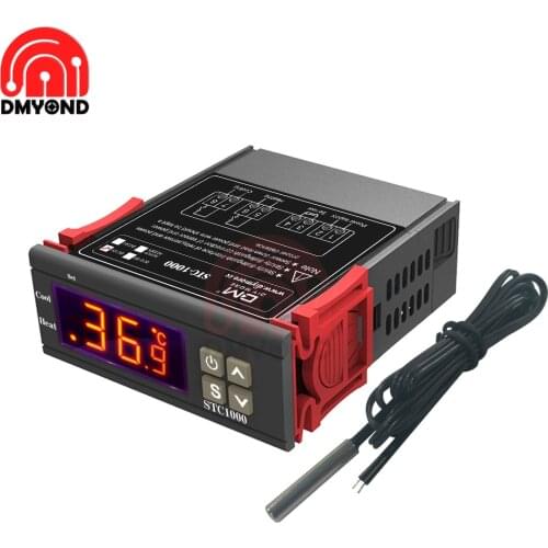 STC-1000 Digital Temperature Controller Thermostat DC 12V for Aquarium Incubator Relay LED Water Heating Cooling Chicken Farm