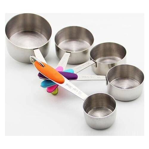 Stylish Stainless Steel Measuring Cups And Spoons Set Baking Tools Kitchen Accessories