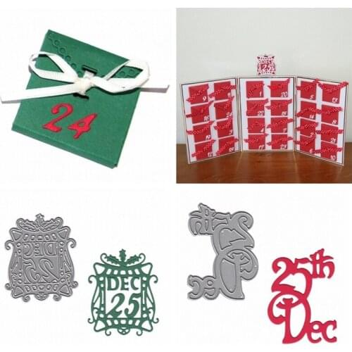 Mixed Date Calendar Metal Cutting Dies Stencils For DIY Scrapbooking Decorative Embossing Suit Paper Card Die Cutting Template