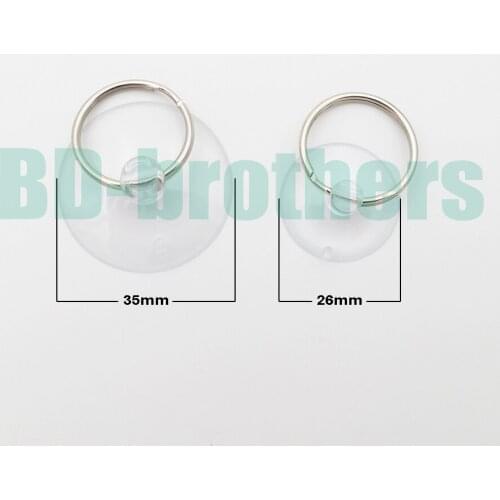 High Quality 26mm - 35mm Suction Cup Thicker Transparent PVC Sucker Cups Opening Vacuum Chuck Tools for Phone 1000Sets/lot