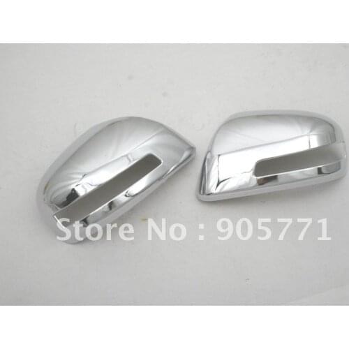 High Quality Chrome Mirror Cover w/Integrated Turn Signal Cutout for Honda Civic 2012 free shipping