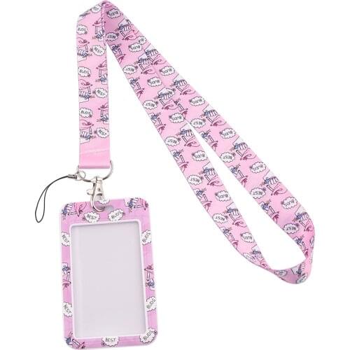 YL2 New Best Friends Lanyards for Key lanyard card ID Holder Badge Gym Key Chain Lanyard Key Holder DIY Hang Rope Keychain