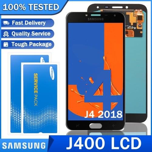 100% Original Dynamic AMOLED LCD Display Touch Screen Digitizer for Samsung Galaxy J4 2018 J400 J400F J400G Repair Parts