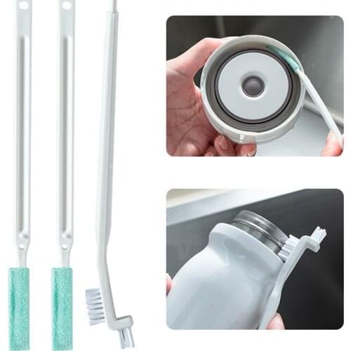 3pcs Cup Cover Gap Cleaning Brush Practical Water Bottle Cup Tea Washing Sink Brush For Kitchen Household Mini Cleaning Brush