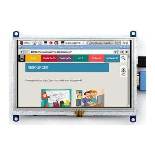 5.0 inch HD TFT HDMI LCD USB Resistive Touch Screen 800*480 for Raspberry Pi BB BLACK Banana Pi/Pro