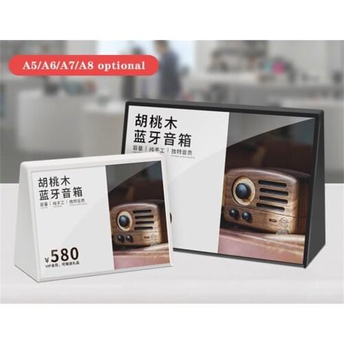 5PCS isplay Brand Dish Name Vertical High-End Plastic Table Number Brand Dish Name Price Brand Breakfast Restaurant Small Table