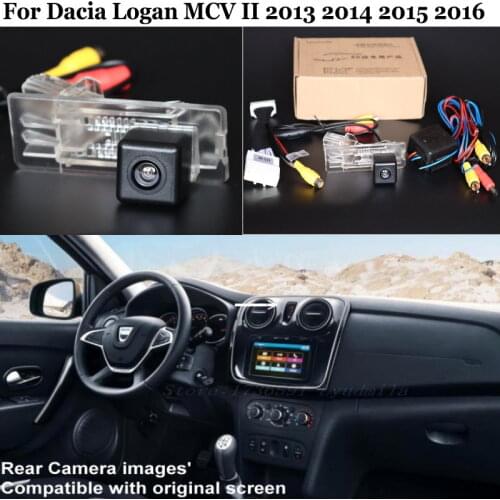 For Dacia Logan MCV II 2013 2014 2015 2016 HD CCD Car Rear View Camera 24 Pins Adapter Cable Original Screen Compatible For OEM