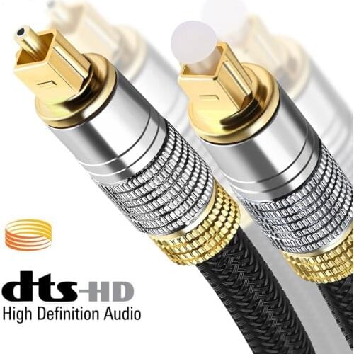 Digital Optical Audio Cable Toslink Coaxial SPDIF Dolby 7.1 Soundbar 5.1 Fiber Cable for HI-FI Sound Bar Home Theater PS4 Xbox
